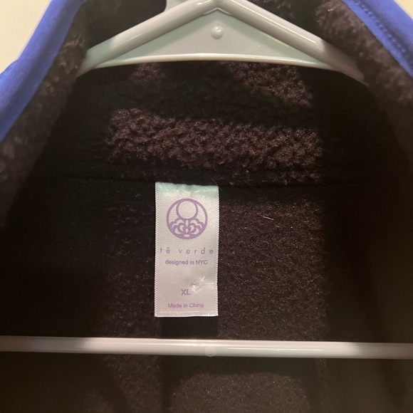 Fleece Jacket with Blue and Orange Accents - Picture 4 of 5